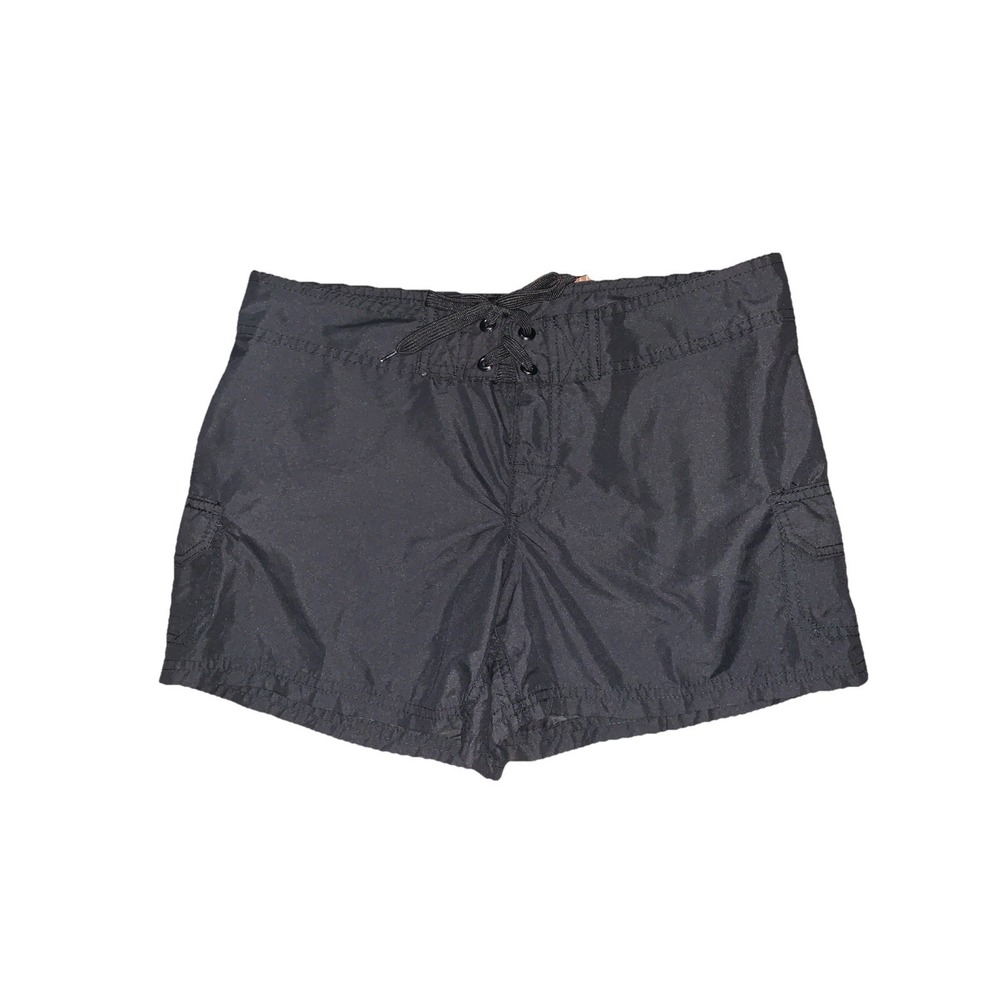 Kanu Surf Womens 4 UPF 50+ Active Swim Board Shorts Quick Dry Black Beach Summer